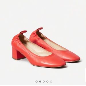 Everlane Day Heel in Bright Red